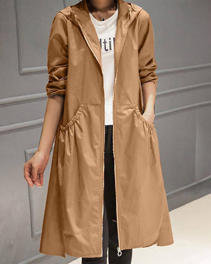 Womens Short Raincoat Waterproof Classic Fit
