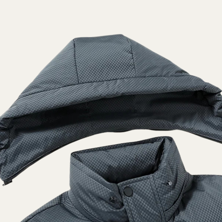 Mens Down Puffer Jacket Waterproof Hooded Insulated