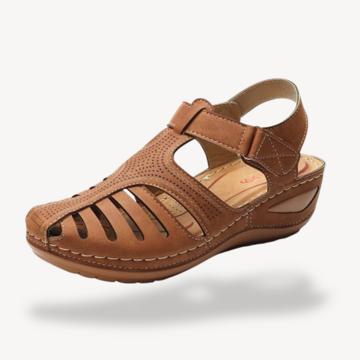 Womens Orthopedic Sandals Leather Comfortable Fit