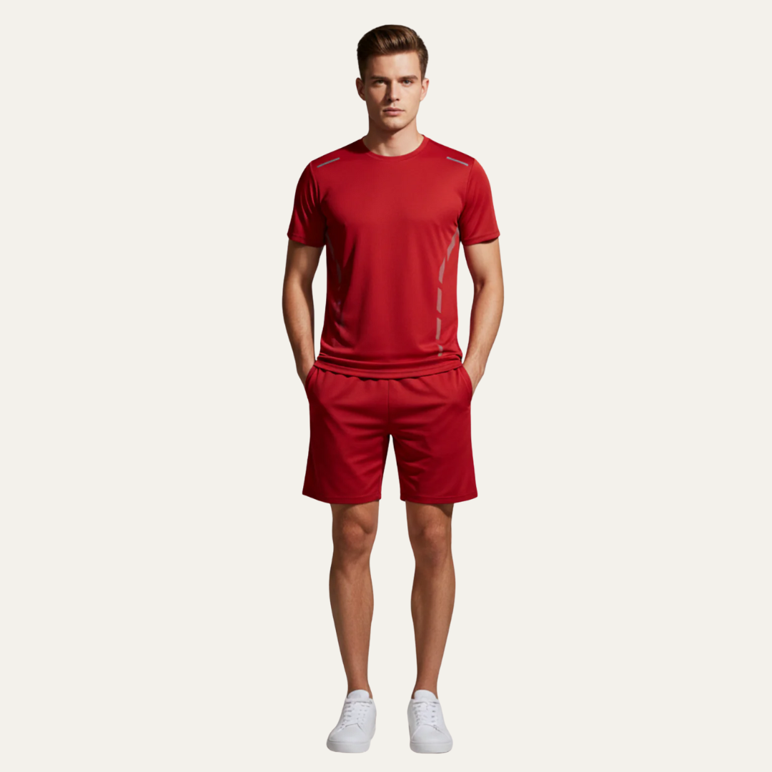 Mens Athletic Set Reflective Performance Fabric
