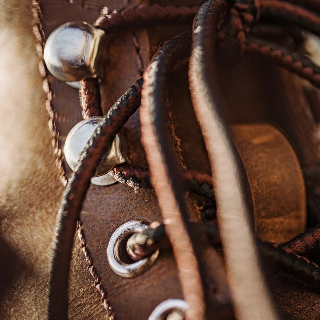 Mens Leather Combat Boots Lace-Up Style