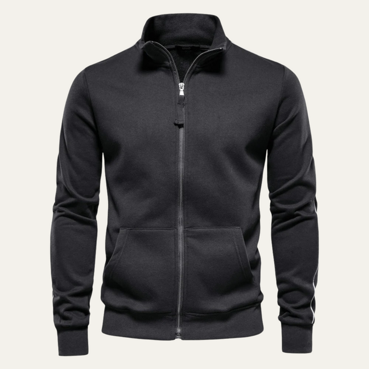 Mens Track Jacket Full Zip High Collar