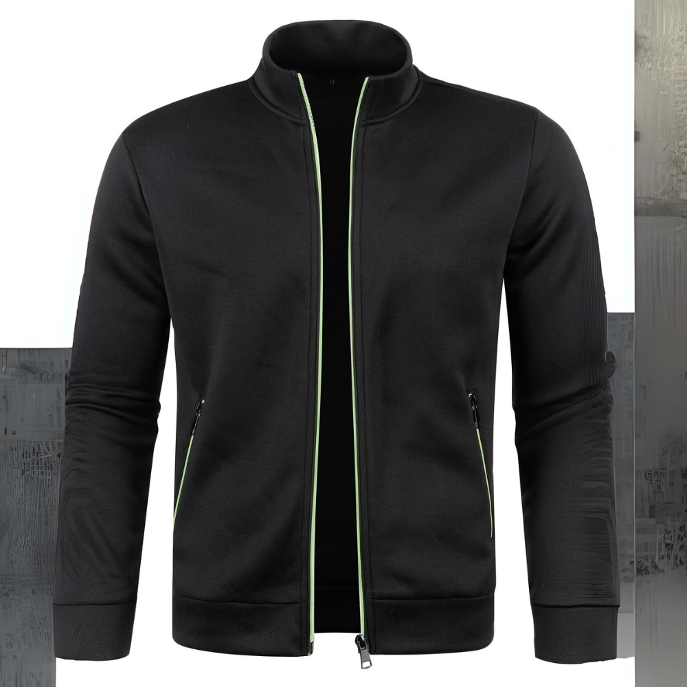 Mens Track Jacket Full Zip Piped Design