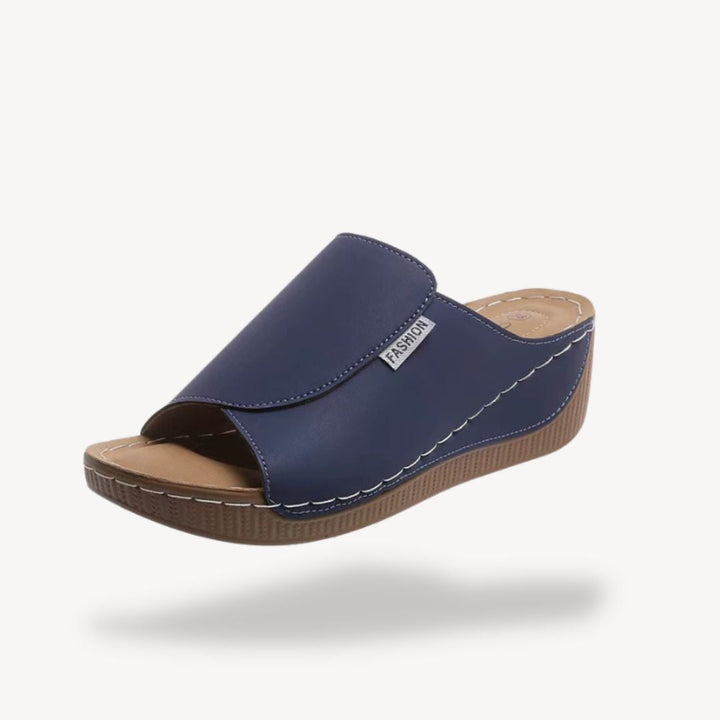 Womens Leather Orthopedic Wedge Sandals Comfortable Fit