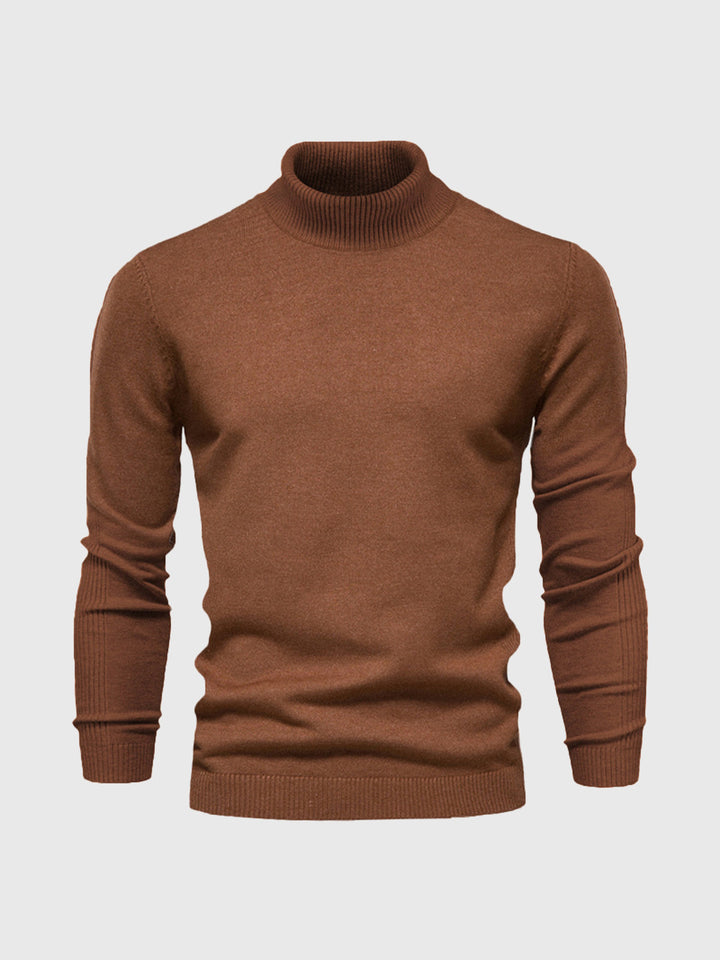 Mens Turtleneck Sweater Machine Washable Knit