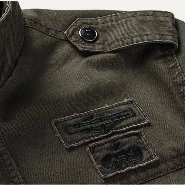 Mens Cargo Jacket Cotton Pockets Trendy Fit