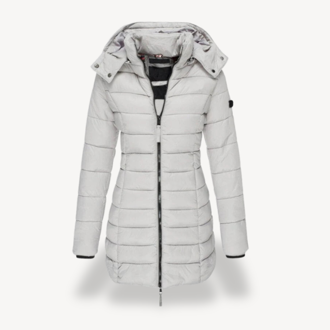 Womens Puffer Jacket Insulated Hooded Fit