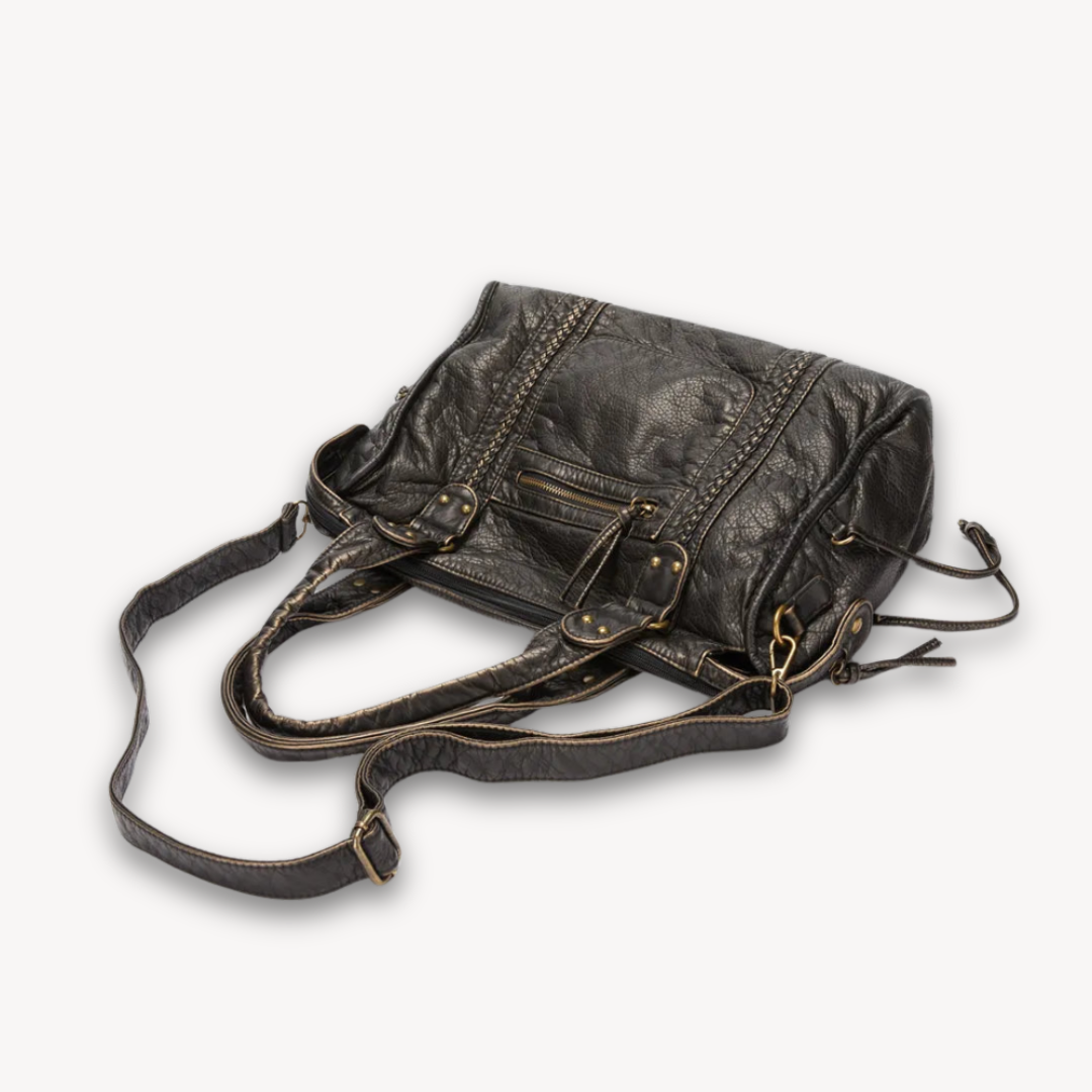 Womens Leather Tote Handbag Soft Casual Shoulder Bag