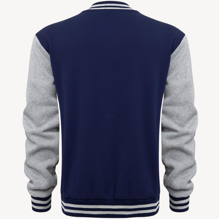 Mens Varsity Jacket Color Block Design Regular Fit