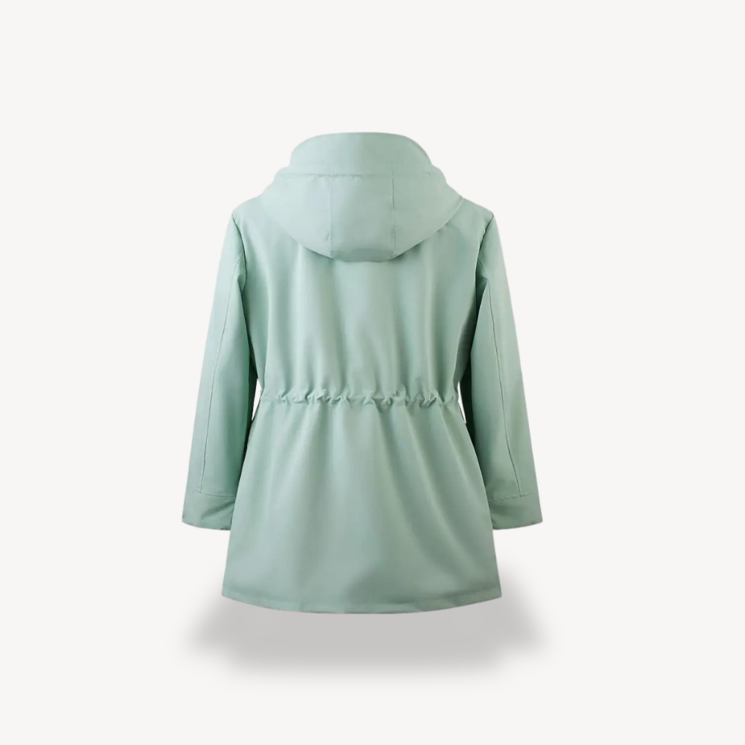 Womens Waterproof Rain Jacket with Hood Relaxed Fit