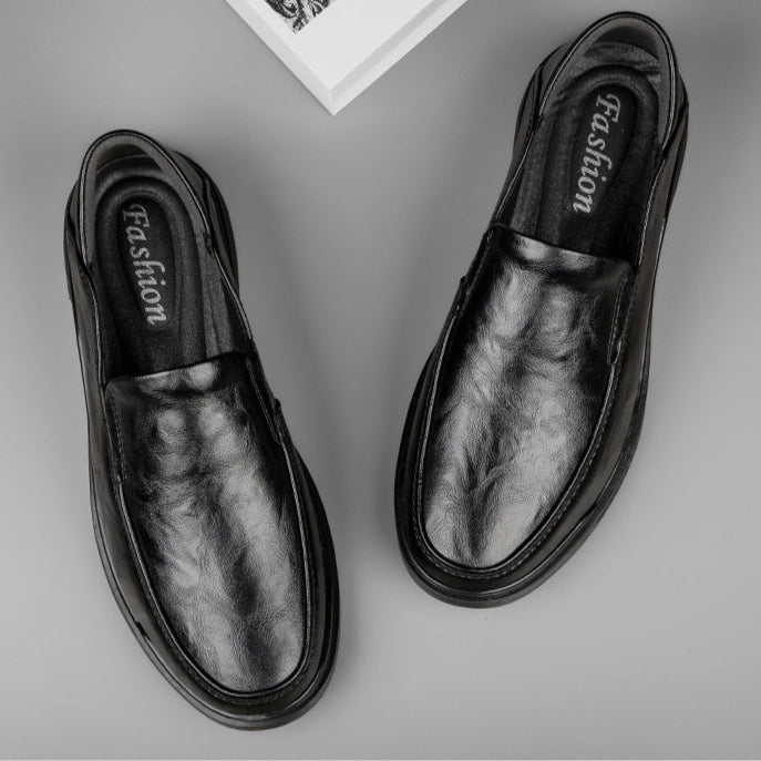Mens Loafers Genuine Leather Slip-On