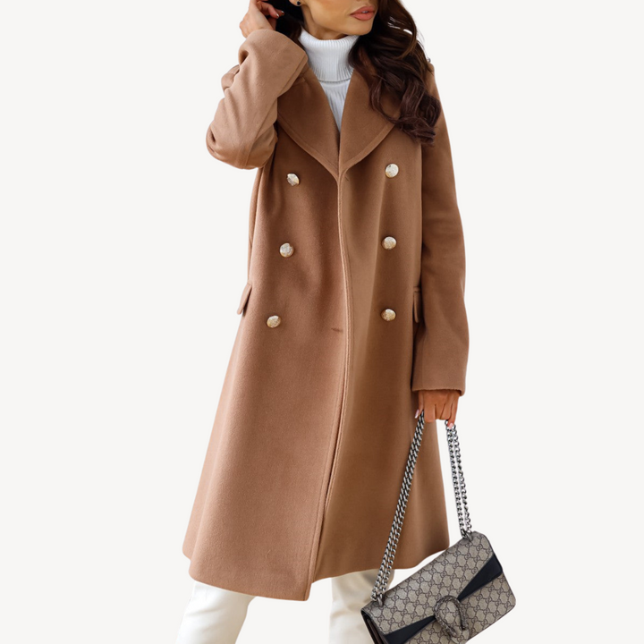 Womens Wool Coat Double-Breasted Classic Fit
