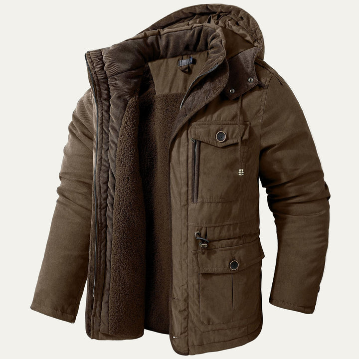 Mens Winter Parka with Fleece Lining Heavyweight