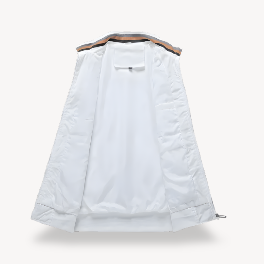 Mens Golf Windbreaker Lightweight Ribbed Fit