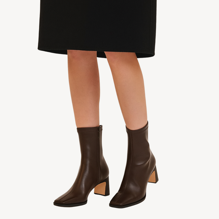 Womens Orthopedic Ankle Boots Square Toe Supportive Fit