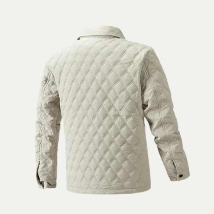 Mens Quilted Jacket Lightweight Casual Fit