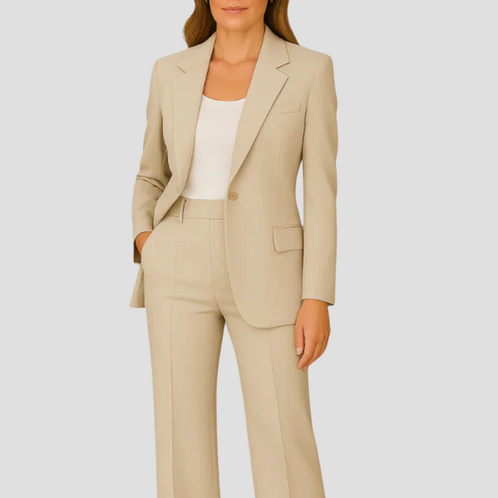 Womens Blazer with Notch Lapel Tailored Fit
