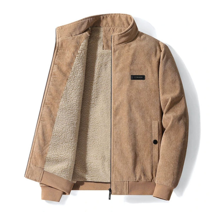 Mens Corduroy Jacket Fleece Lined Modern Fit