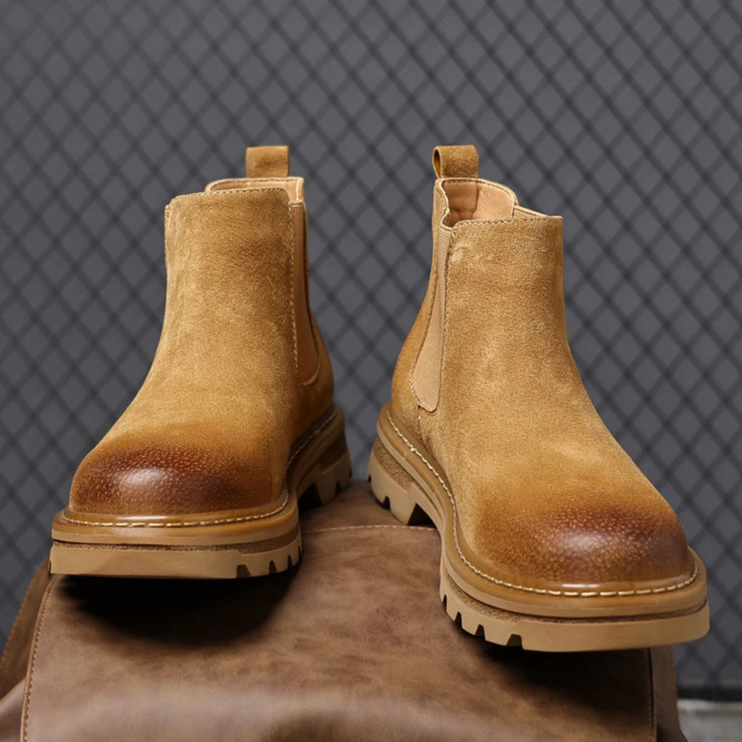 Mens Chelsea Boots Suede Comfortable Fit