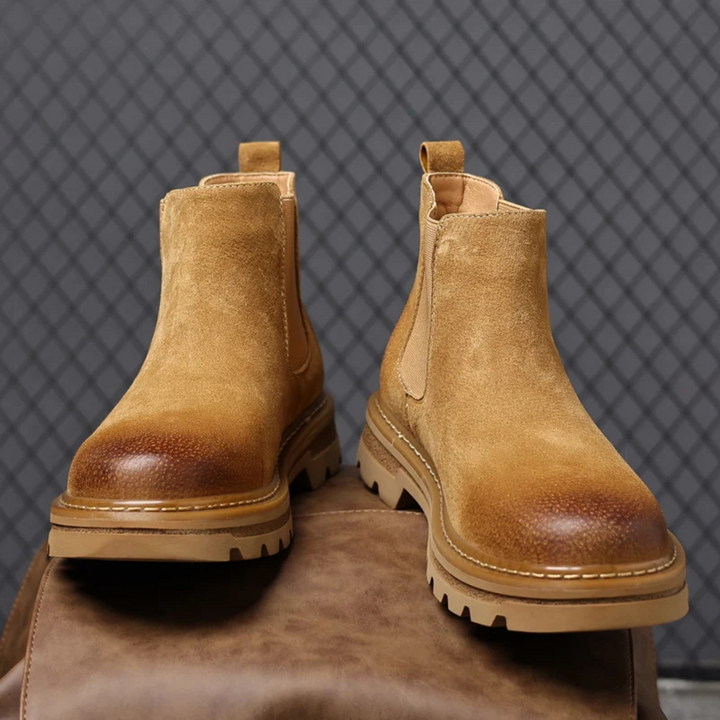 Mens Chelsea Boots Suede Comfortable Fit