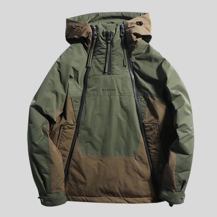 Mens Pullover Anorak Jacket Technical Lightweight