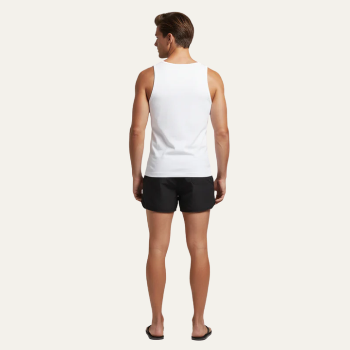 Mens Swim Trunks Quick-Dry Rounded Hem