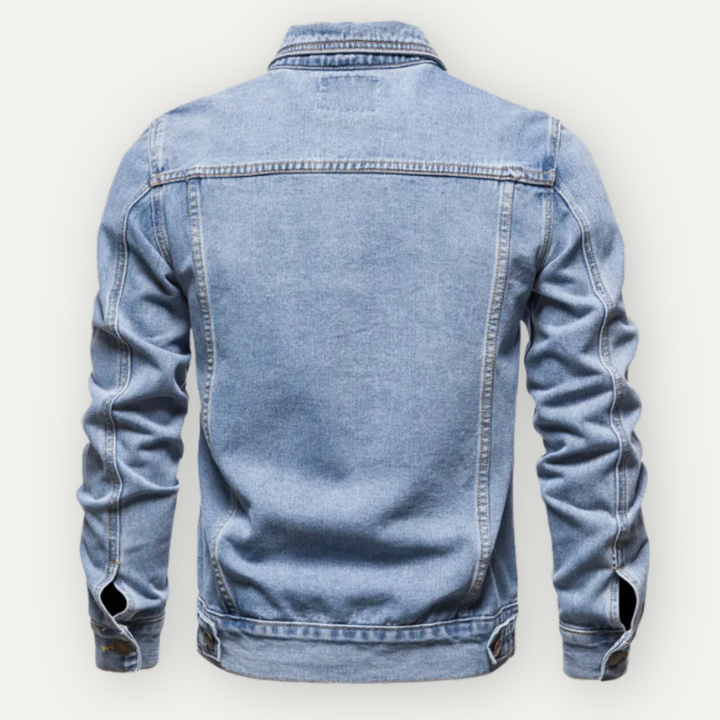Mens Denim Jacket Classic Fit Denim Material