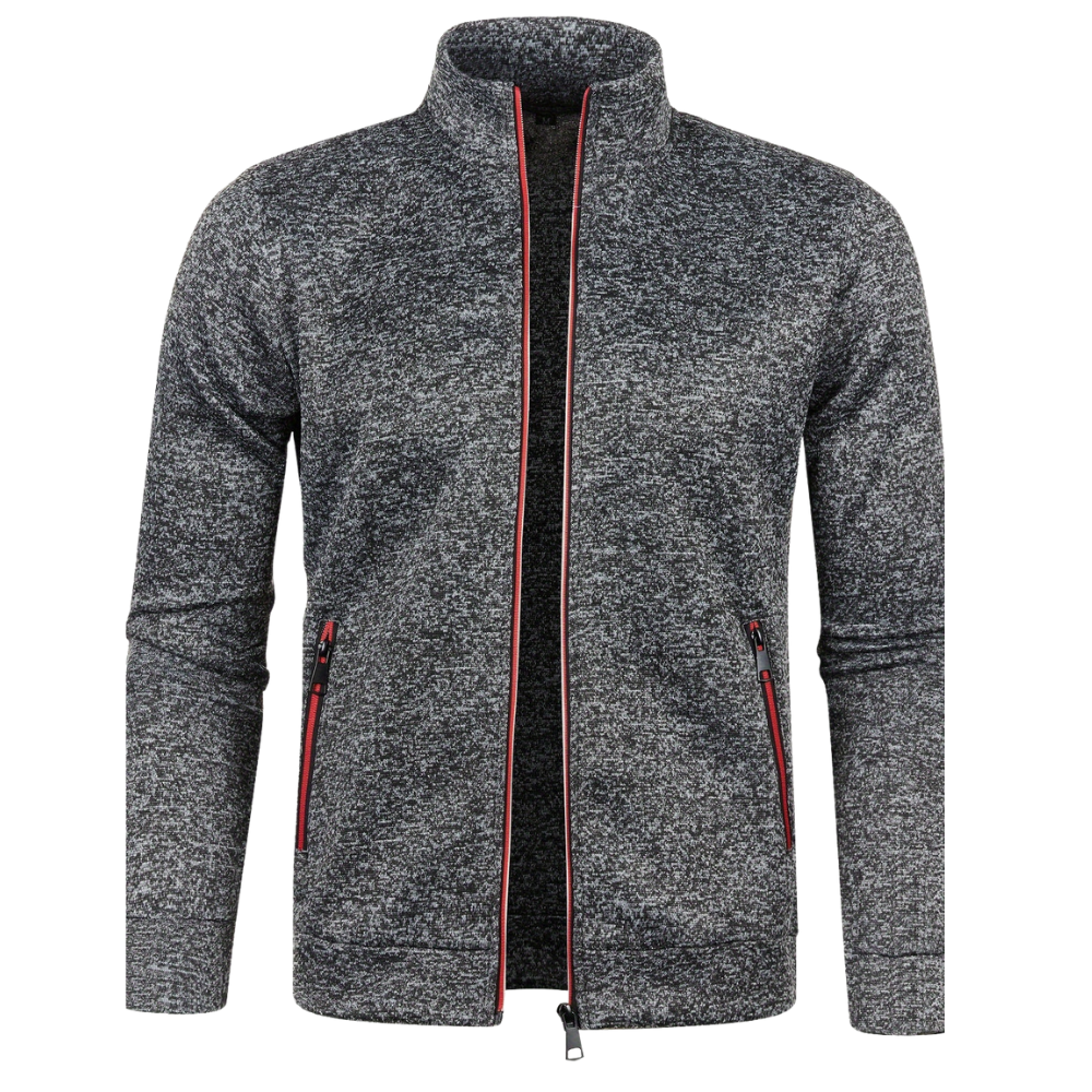 Mens Track Jacket Minimalist Piped Design