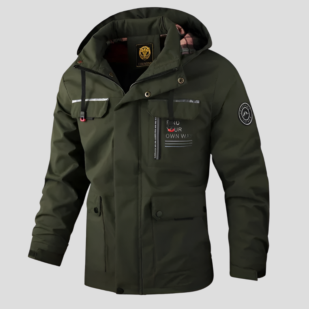 Mens Winter Jacket Weather-Resistant Functional Fit