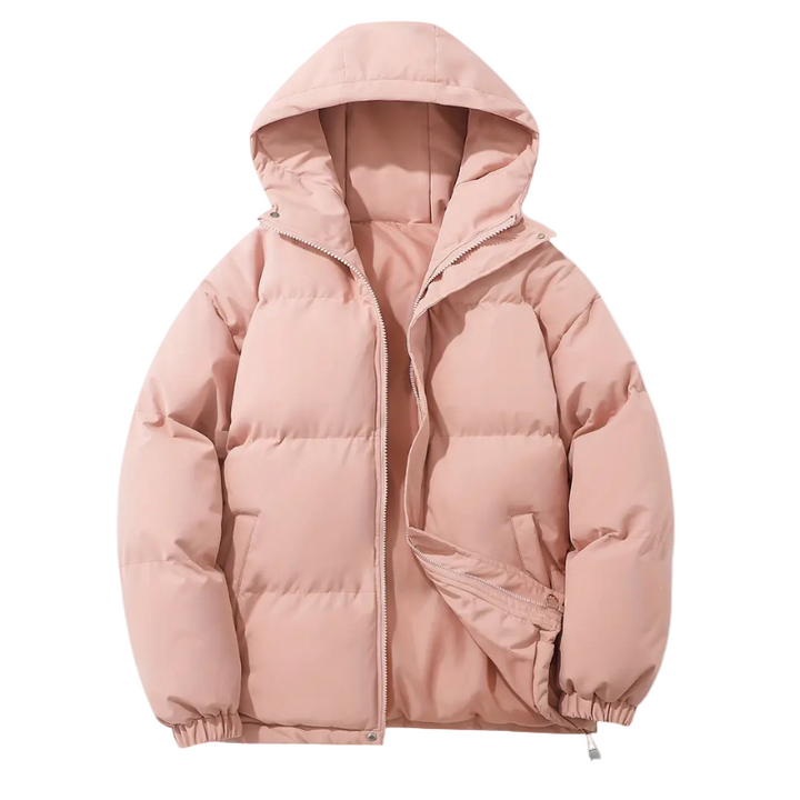 Mens Puffer Jacket with Hood Padded Warm Fit
