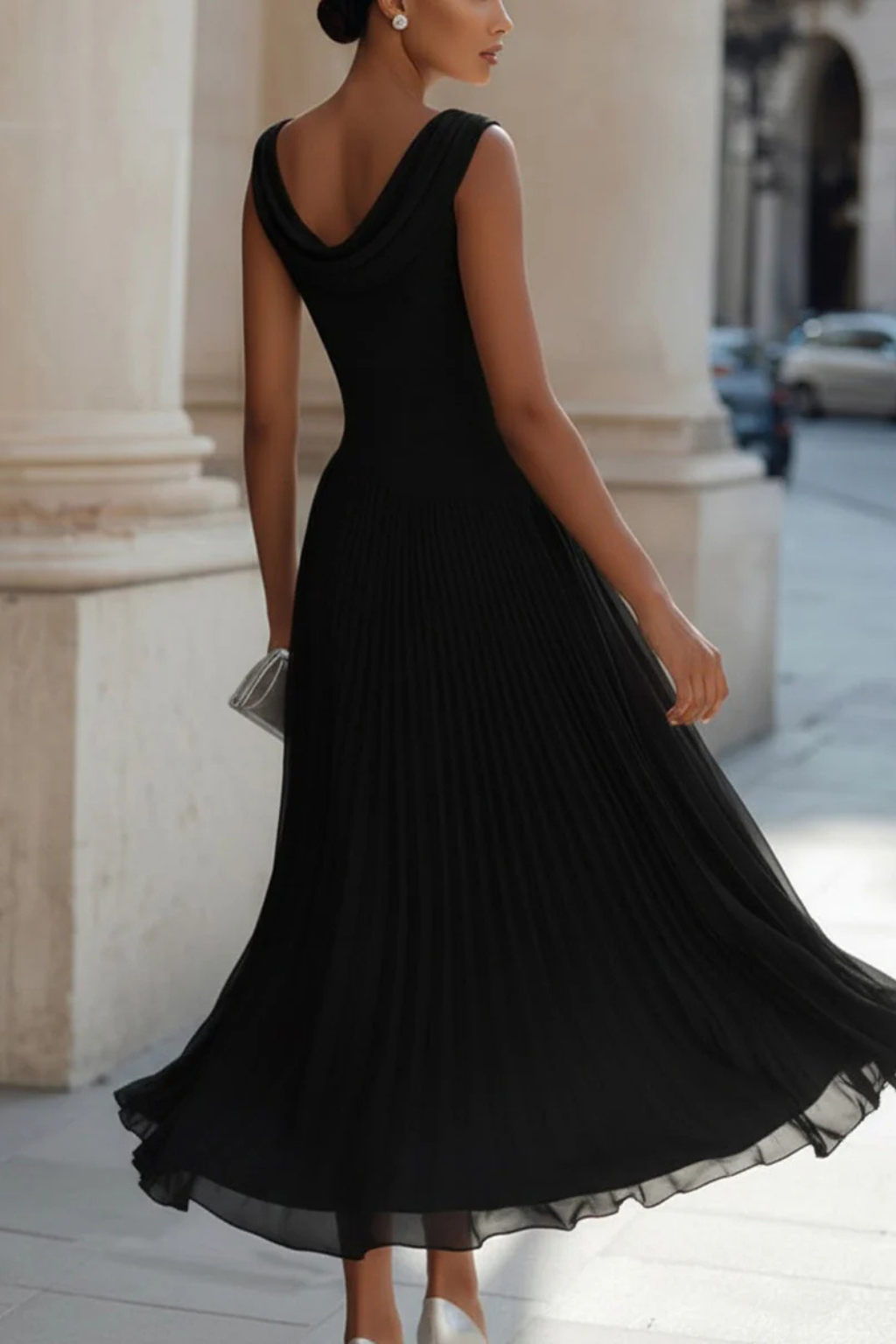 Womens Wedding Guest Dress Soft Fabric Elegant Fit