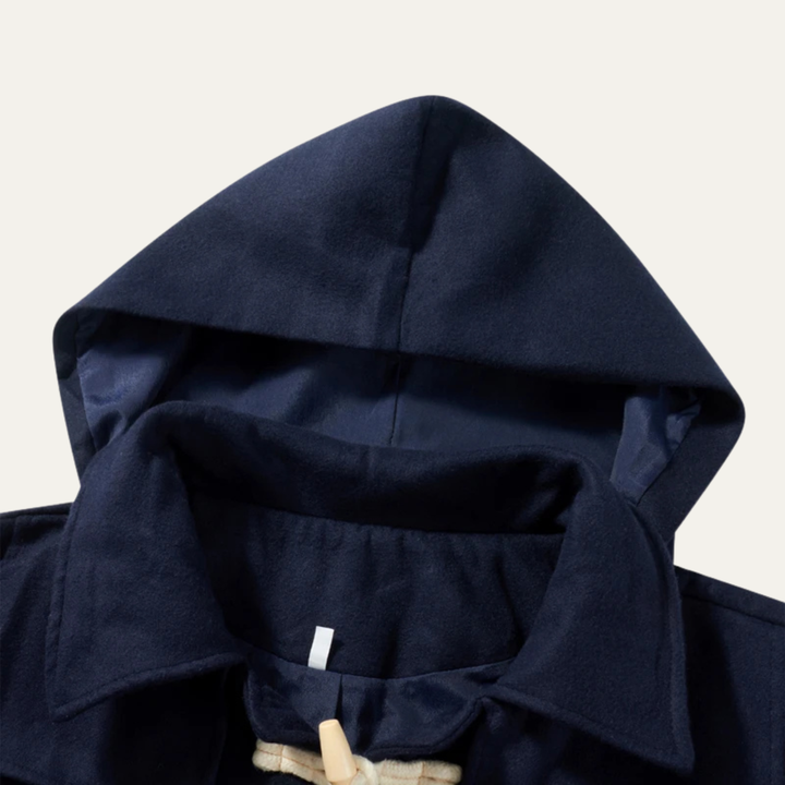 Mens Wool Duffle Coat Warm Winter Fit