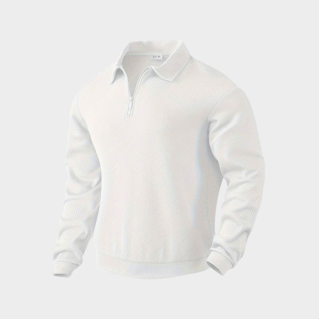 Mens Quarter Zip Sweater Stylish Fit