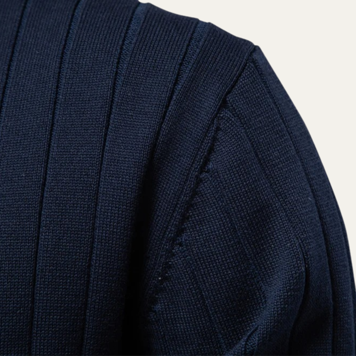 Mens Slim Fit V-Neck Cotton Knit Cardigan
