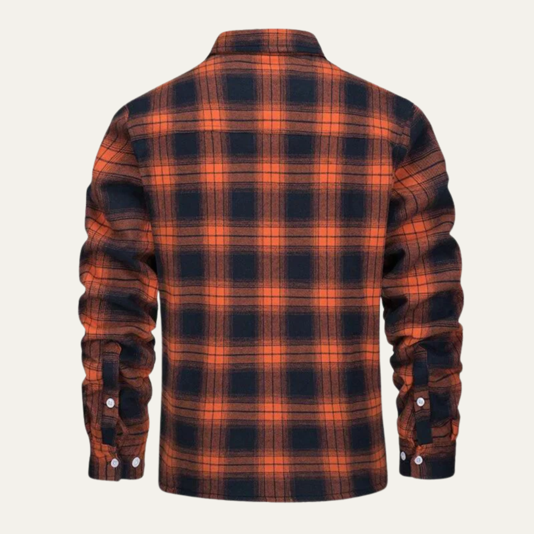 Mens Denim Trucker Jacket with Shearling Lining