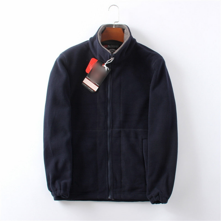 Mens Fleece Jacket Soft High Collar