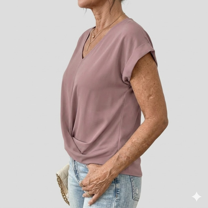 Womens T-Shirt with Sweetheart Neckline