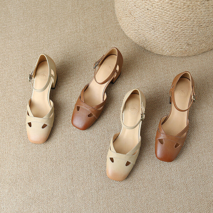 Womens Genuine Leather Sandals Comfortable Fit