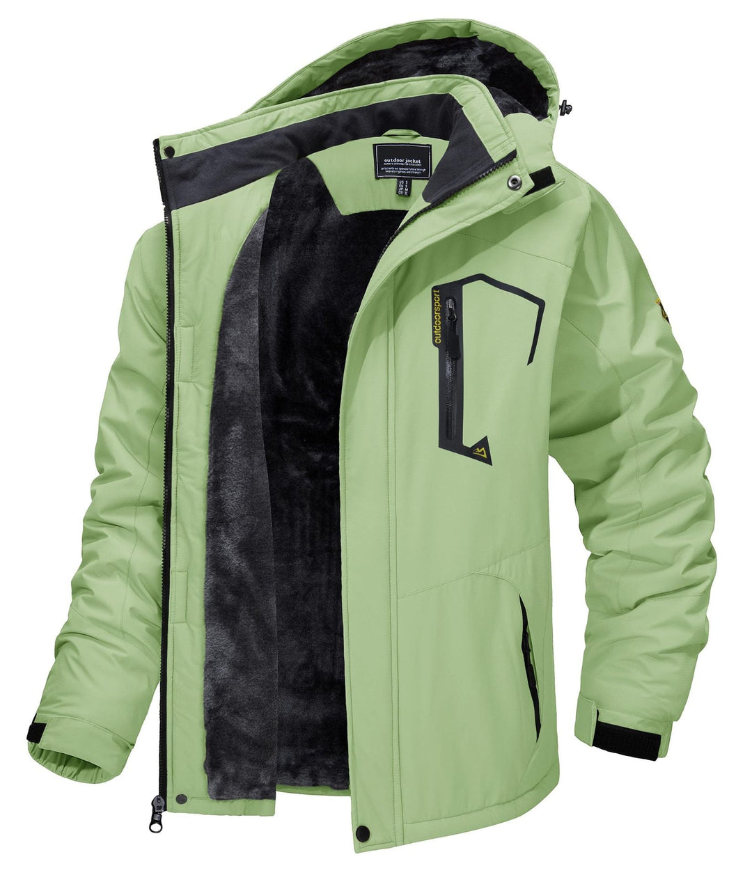 Mens Outdoor Jacket Waterproof Durable Fit
