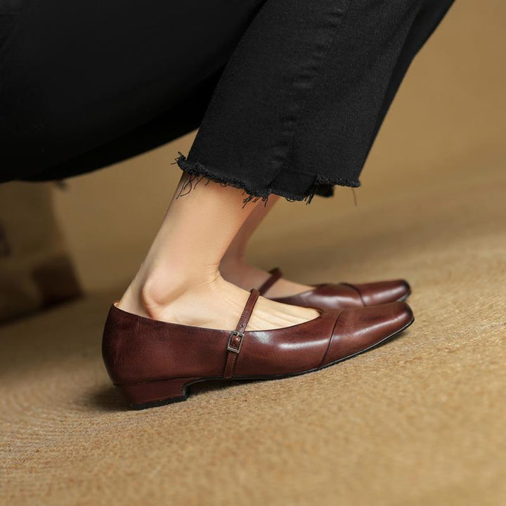 Womens Genuine Leather Pumps Classic Fit
