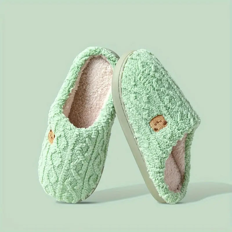 Womens Plush Slippers Soft Comfortable