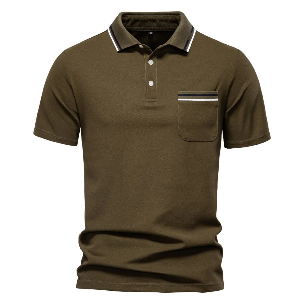 Mens Polo Shirt Classic Fit Cotton