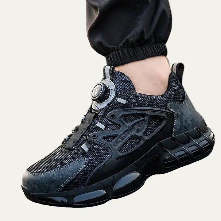 Mens Mesh Sneakers with Rotary Lacing System