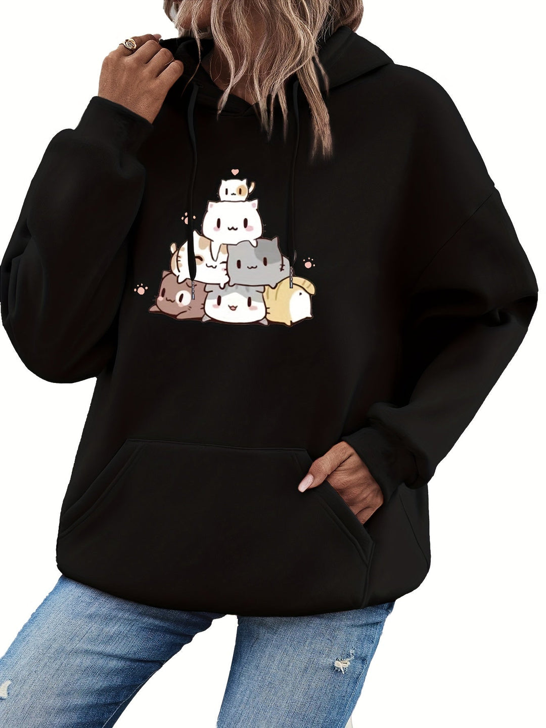 Womens Hoodie Sweatshirt Warm Casual Fit