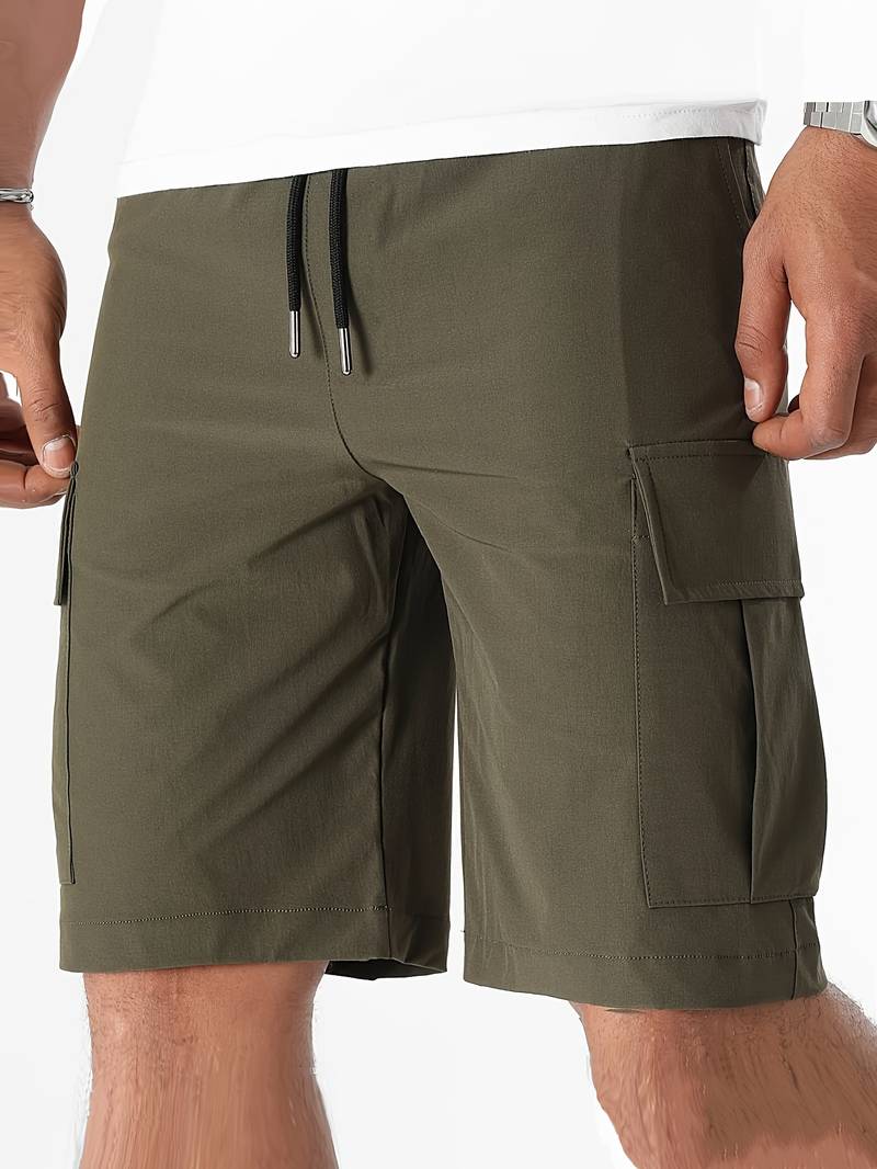 Mens Cargo Shorts with Multiple Pockets Relaxed Fit