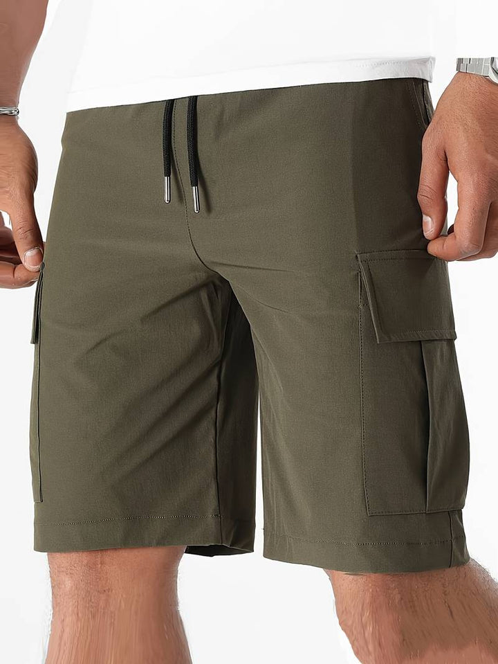 Mens Cargo Shorts with Multiple Pockets Relaxed Fit