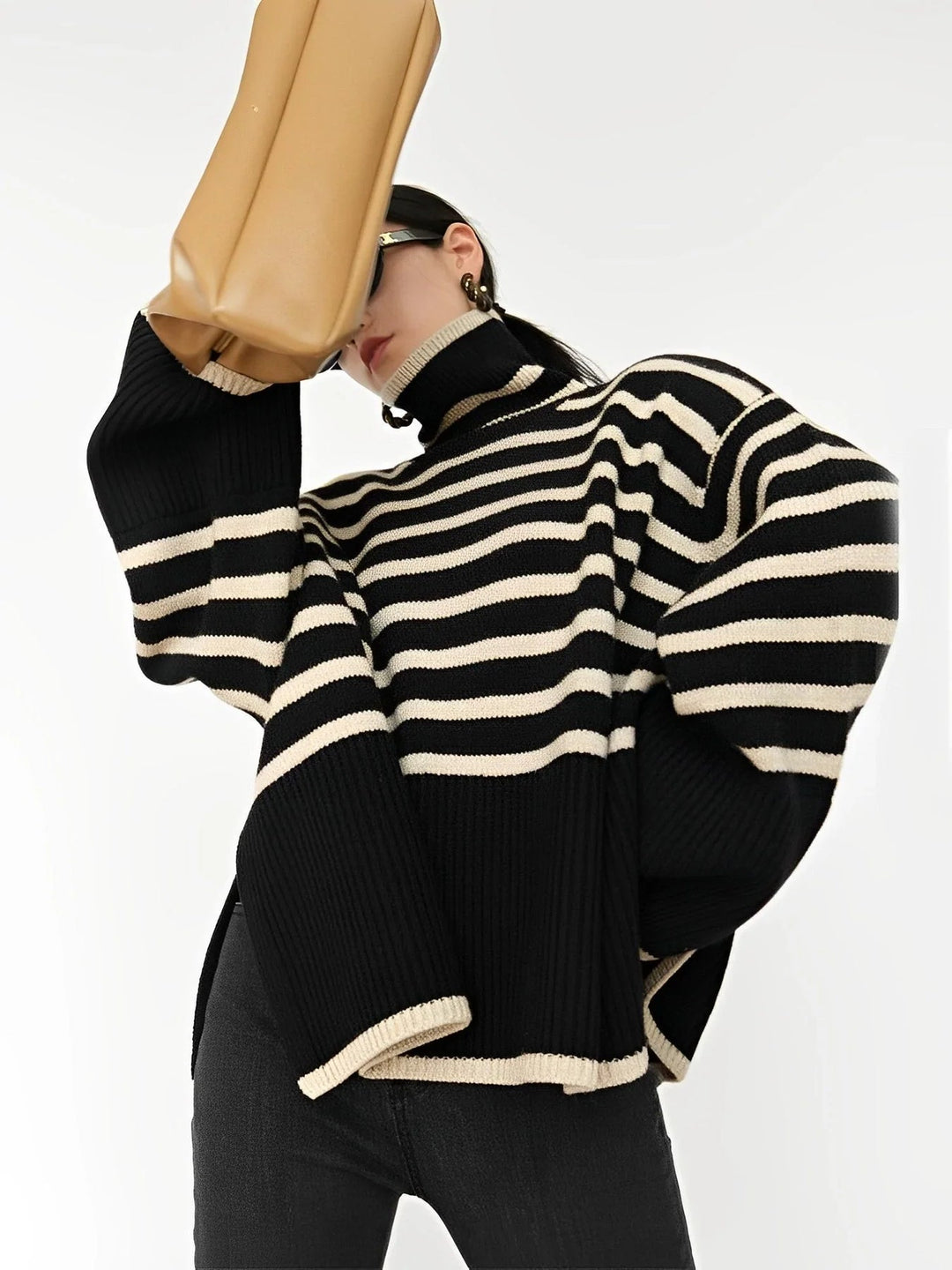 Womens Oversized Winter Sweater Soft Knit
