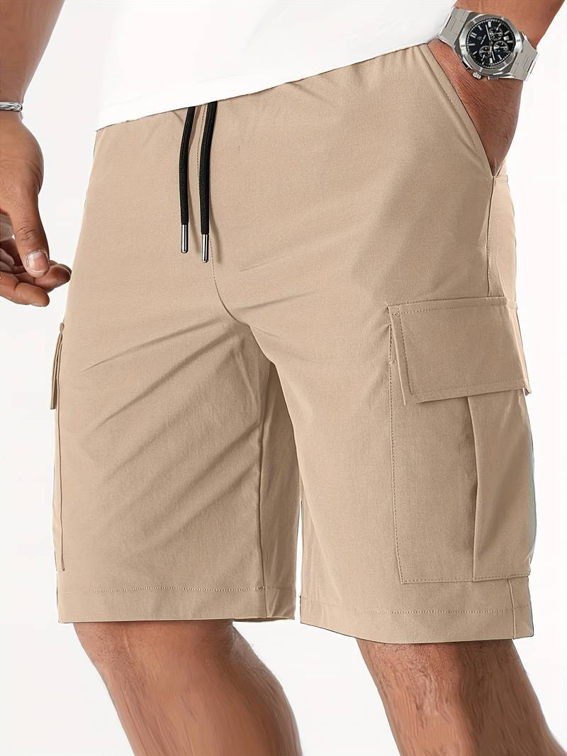 Mens Cargo Shorts with Multiple Pockets Relaxed Fit