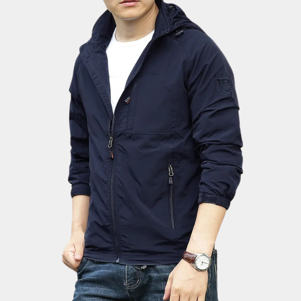 Mens Cargo Jacket Slim Fit Lightweight Summer