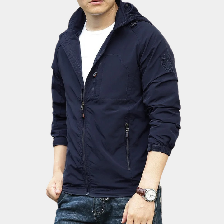 Mens Cargo Jacket Slim Fit Lightweight Summer
